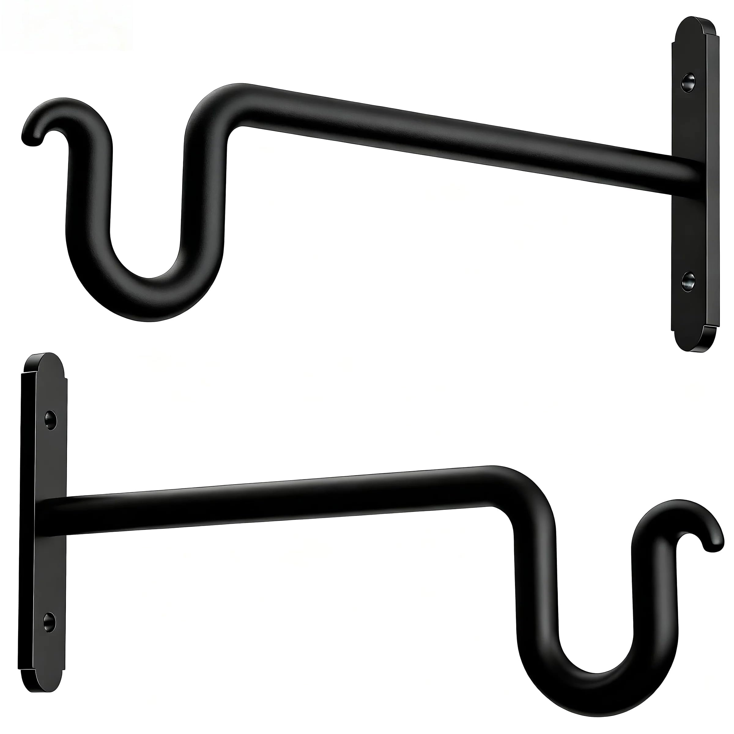 Qiuzido hanging plant brackets 10inch, sturdy indoor or outdoor display.