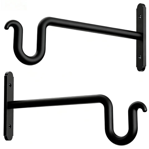 Qiuzido hanging plant brackets 10inch, sturdy indoor or outdoor display.