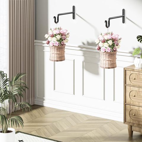 Qiuzido lantern hanger for outdoor patios adds elegant light touch.