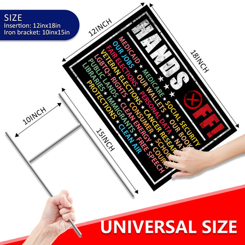 Qiyeyeye Democracy protest sign with windproof design for outdoor events