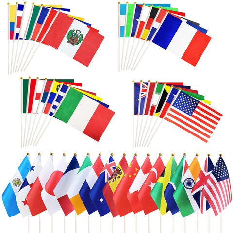 Qiyeyeye 100-country flags collection for global celebrations and events