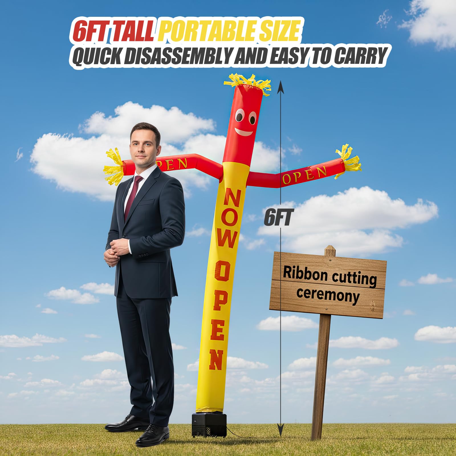 QIZRON durable Oxford material inflatable stands up to outdoor use