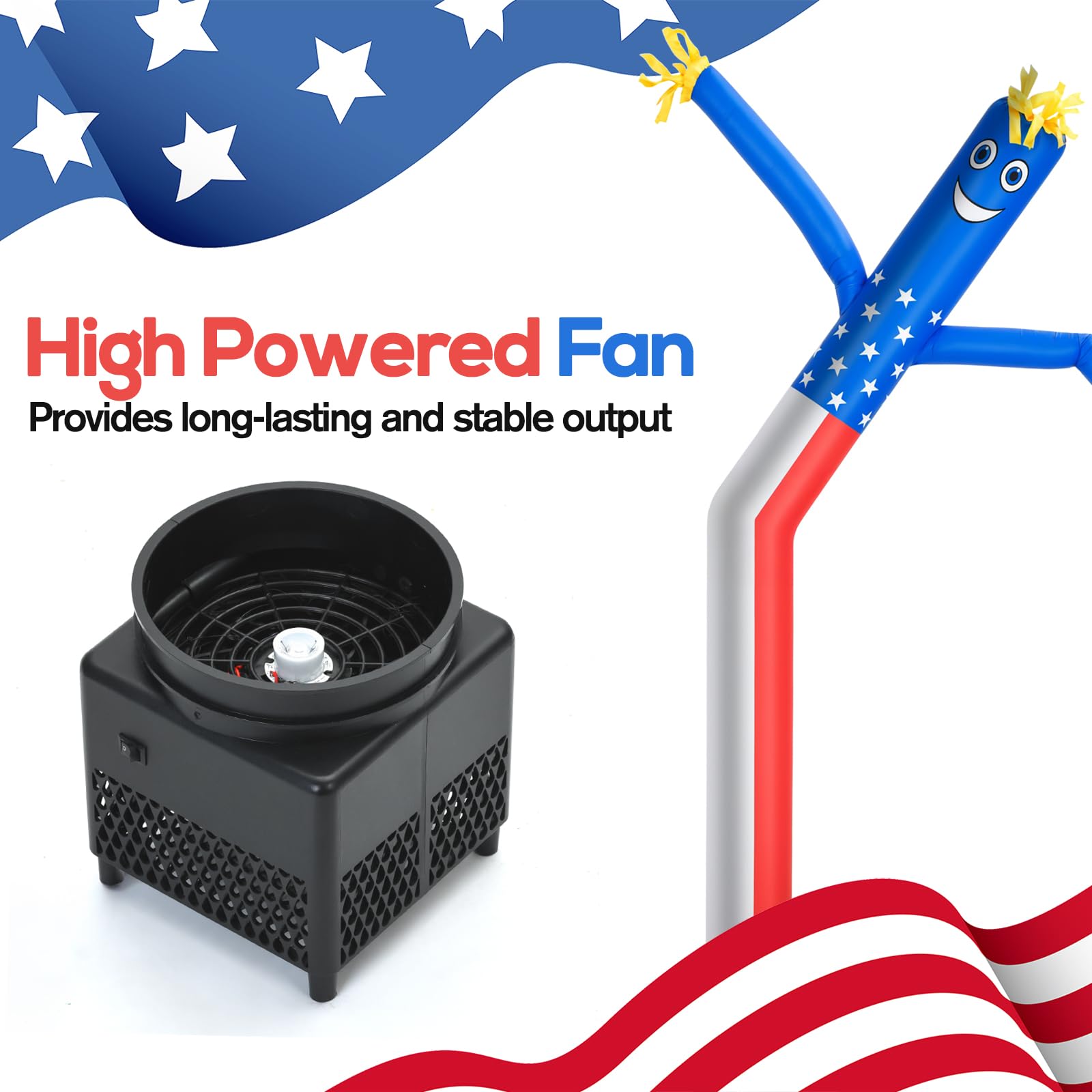 QIZRON spotlight-equipped inflatable for promo displays in dim conditions