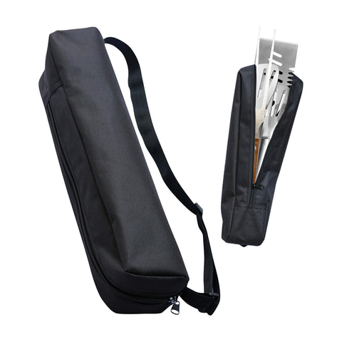 QKDS grill storage bag exterior shows durable oxford cloth and compact design