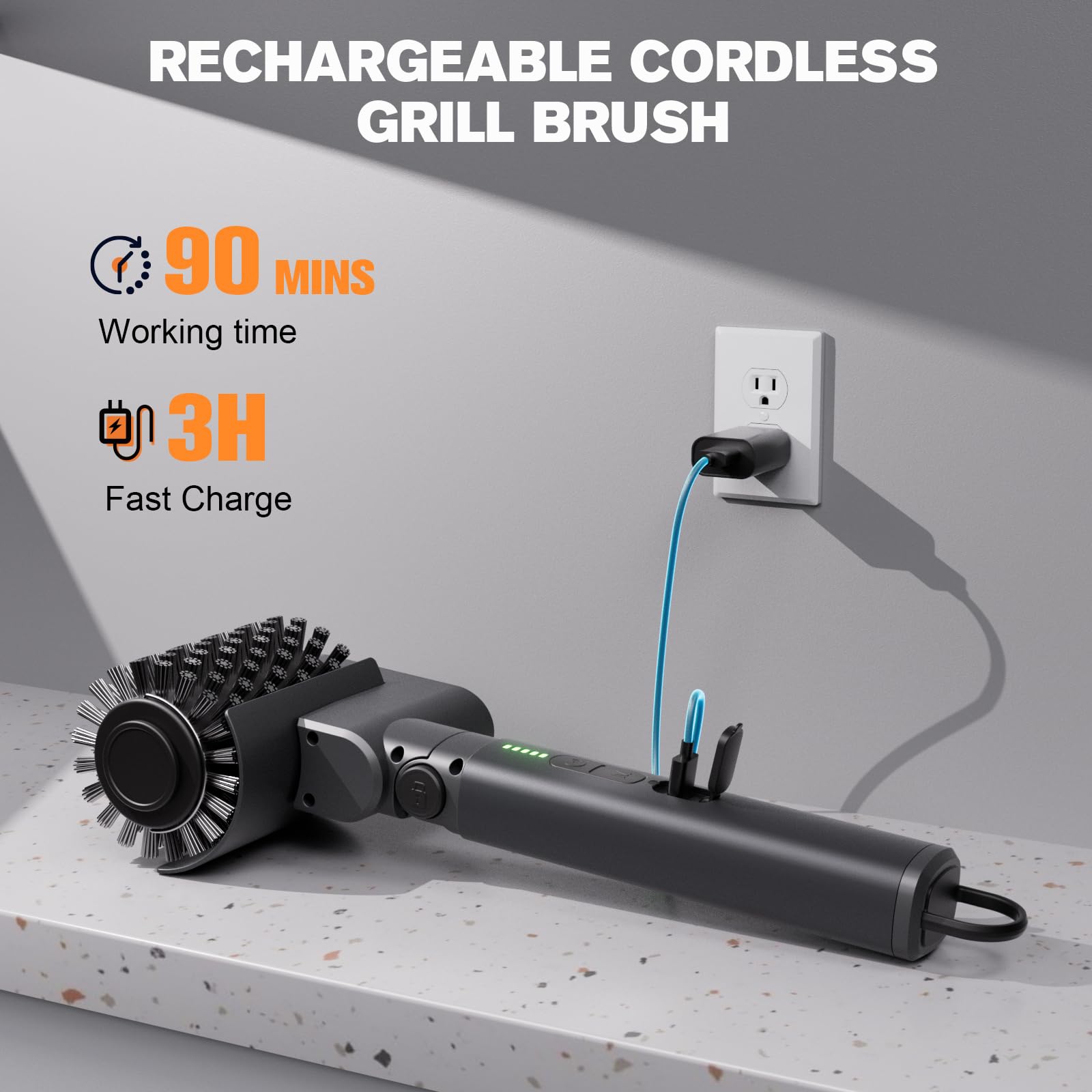 Compatible with ceramic, gas, charcoal, cast iron, and stainless grills