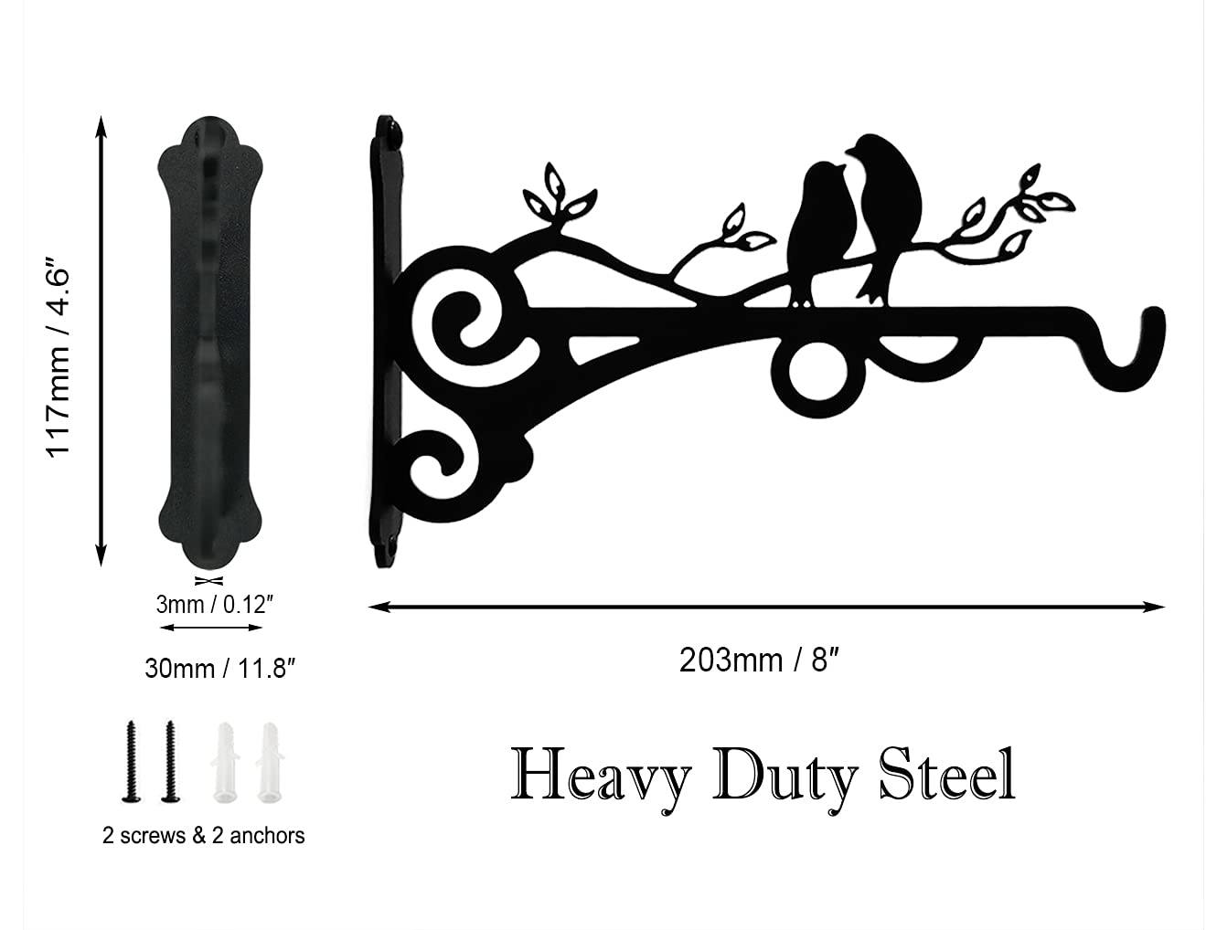 Qktxktzy arc-design plant hanger adds graceful curves to any space.