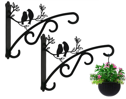 Qktxktzy heavy-duty 8-inch outdoor bracket mounted on wall for plants