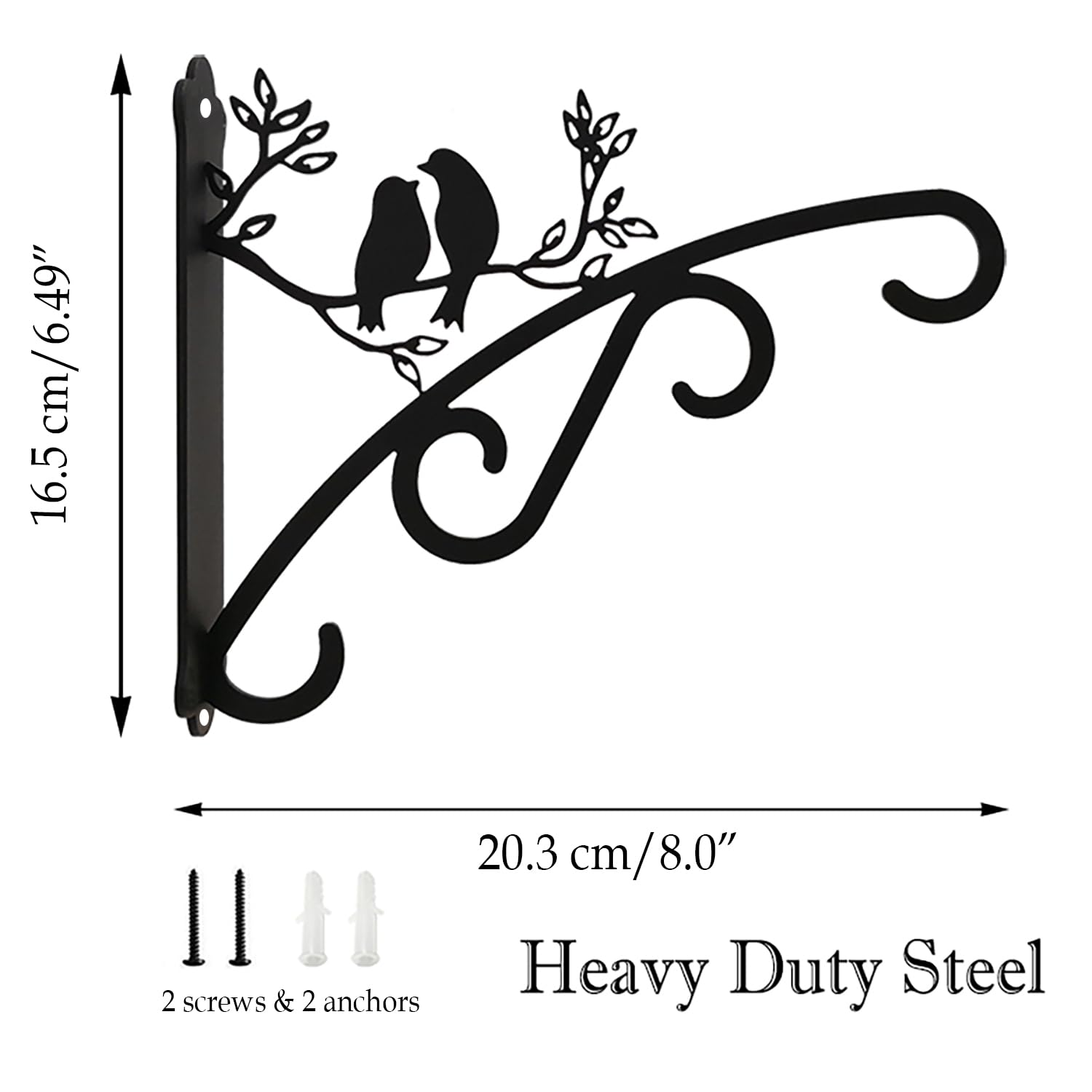 Qktxktzy screws and wall anchors included for quick setup