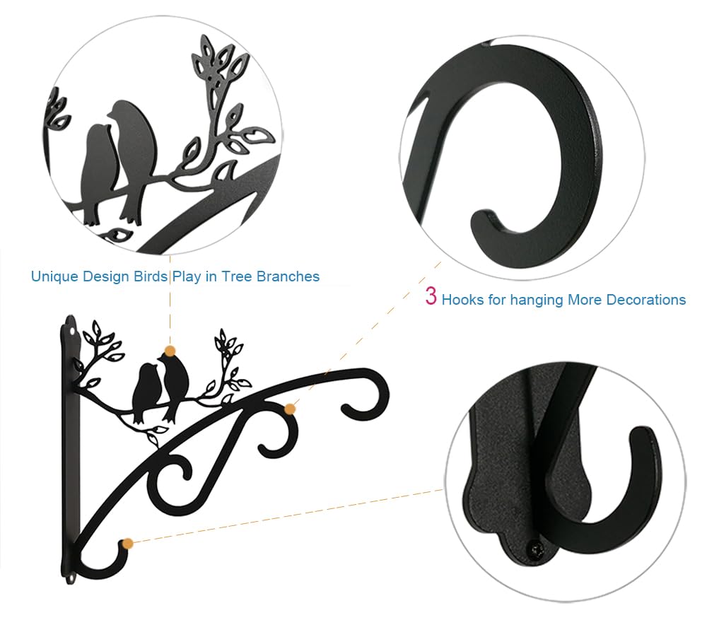 Qktxktzy two-pack brackets shown as a ready-made garden gift