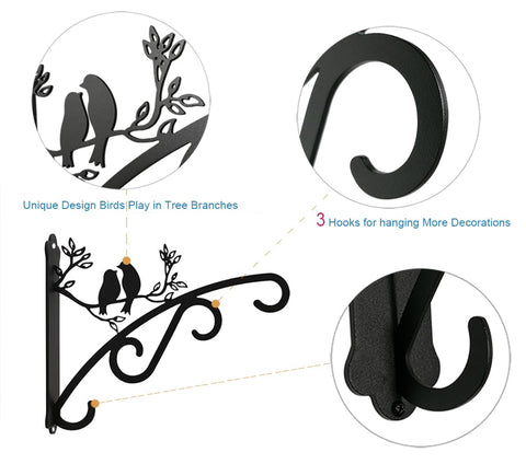 Qktxktzy two-pack brackets shown as a ready-made garden gift