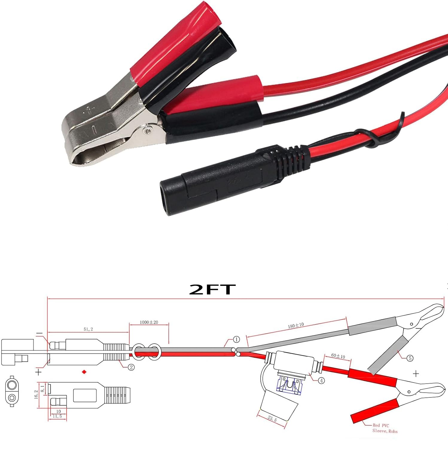 QKUDNGHY alligator-clips image highlighting strong grip for reliable contact