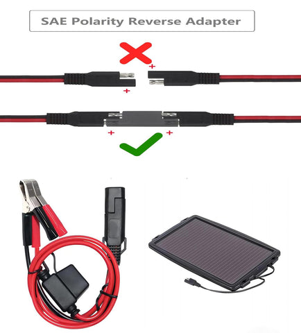 QKUDNGHY SAE-to-battery-extension image illustrating versatile power connections