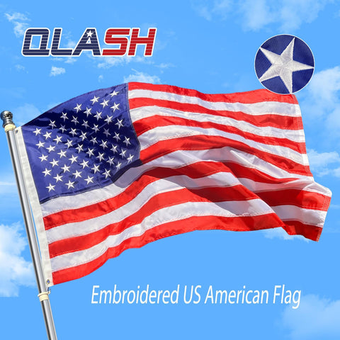 QLASH flag made with 210D nylon for reliable year-round use.