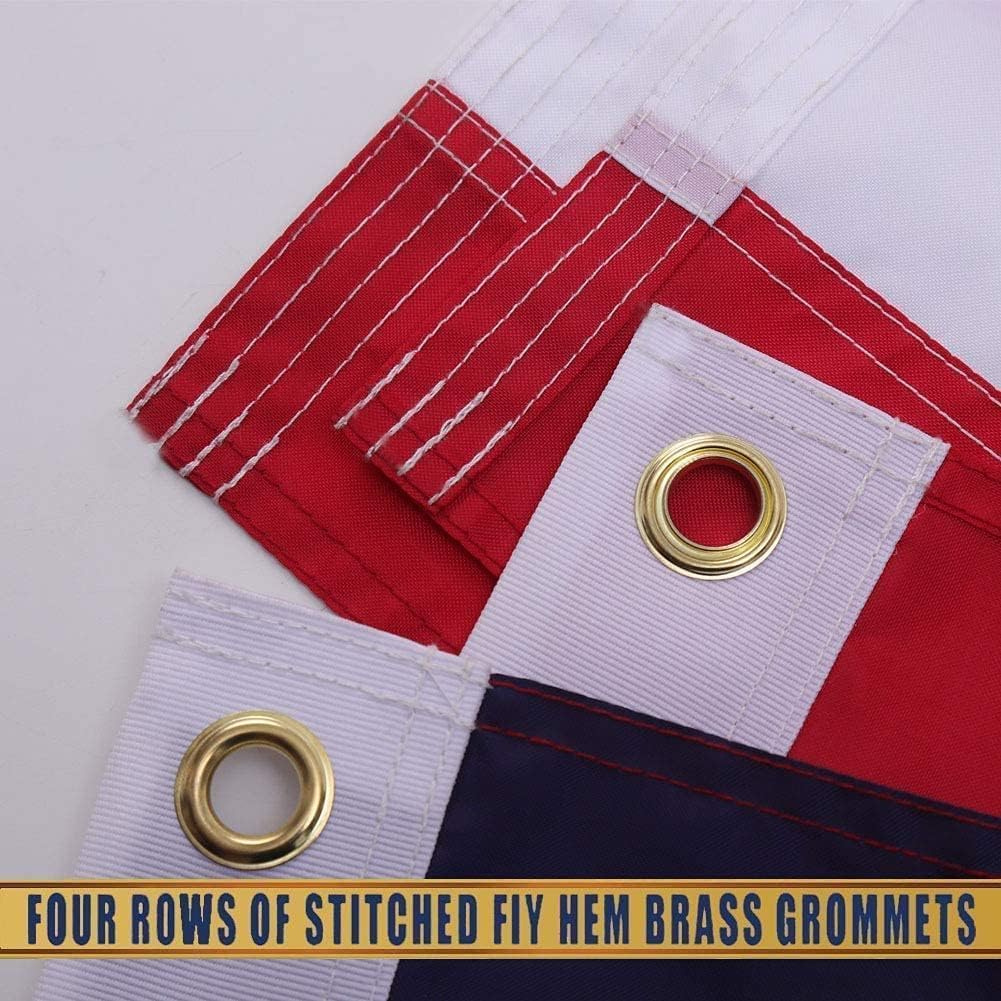 QLASH flag features brass grommets for secure, easy mounting.