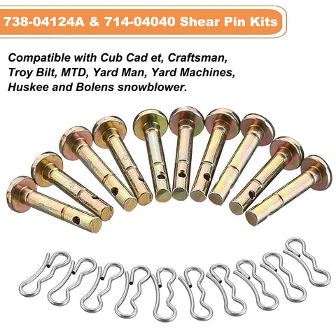 Compatible with MTD, Craftsman, Cub Cadet snowblowers for versatile use