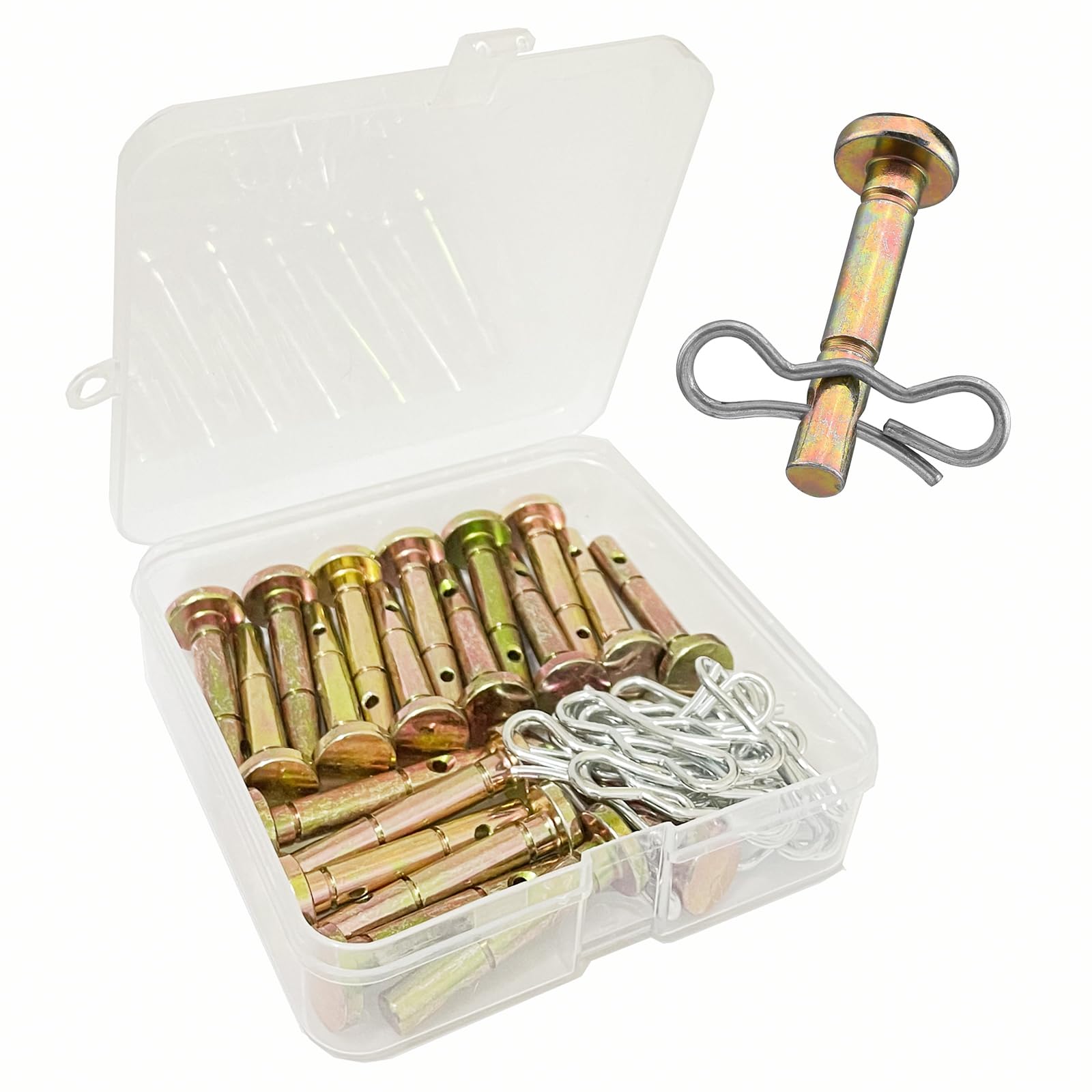 Qloby snowblower shear pins kit assembled for quick field replacements