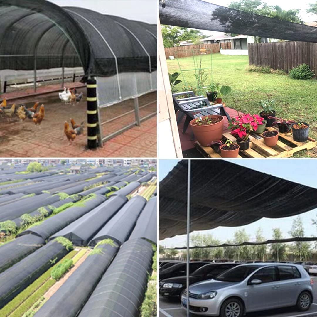 QLOFEI 12x20 ft shade tarp covers large garden areas efficiently