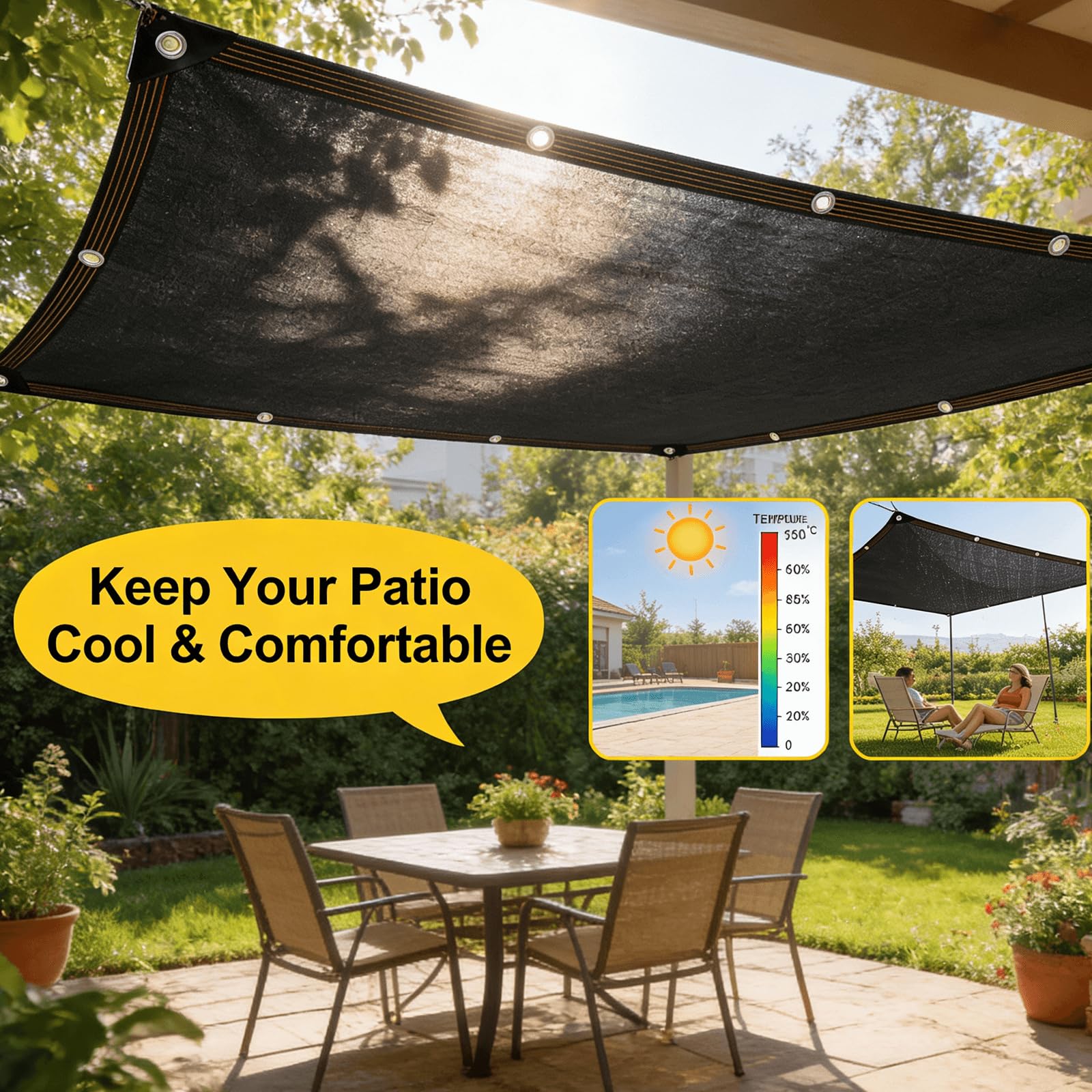 QLOFEI garden shade cloth shows breathable fabric for plants