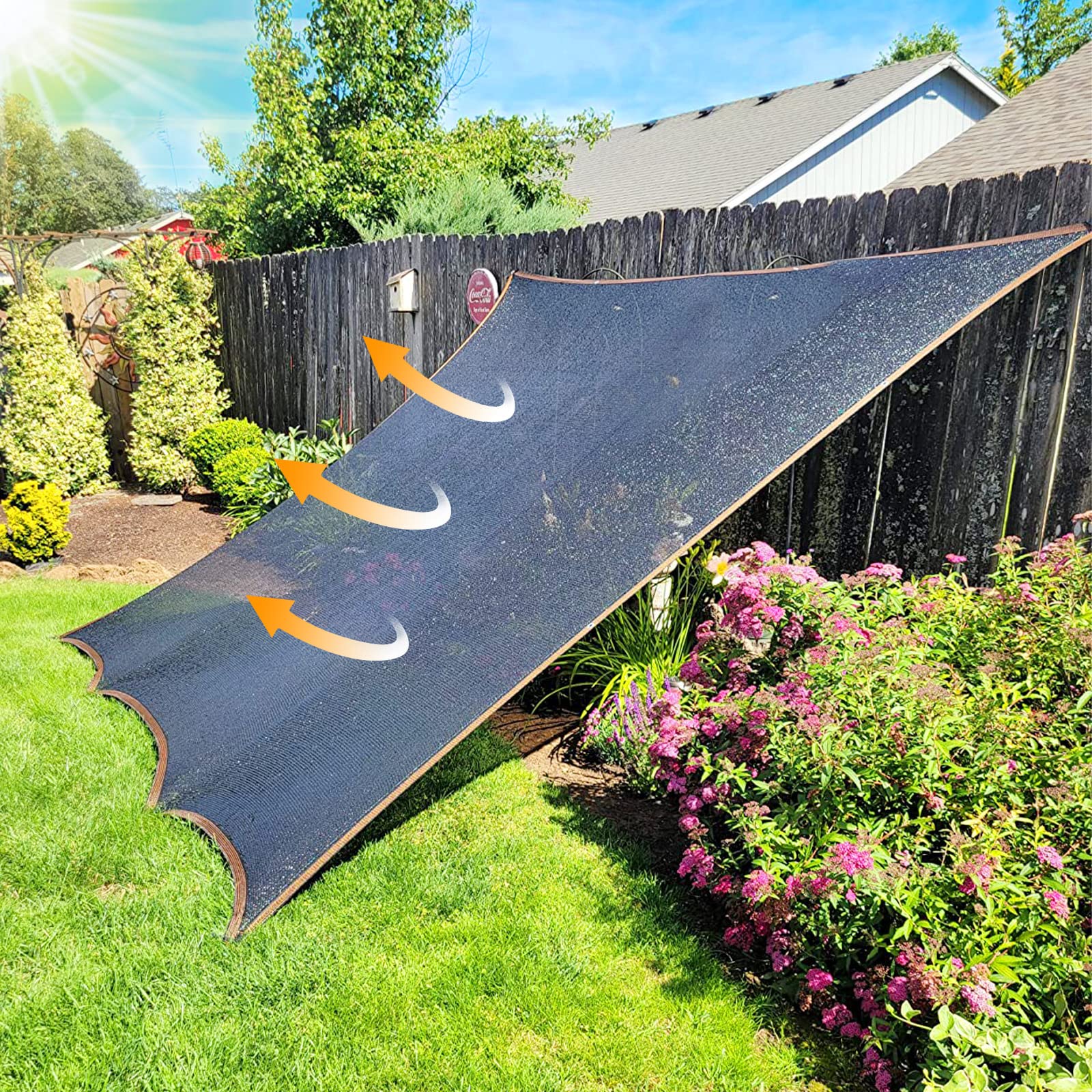 QLOFEI shade cloth used in kennels reduces heat exposure for pets