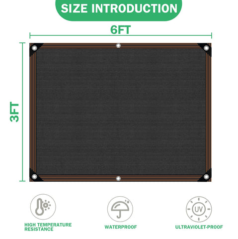 QLOFEI patio shade cloth provides kennel and outdoor coverage