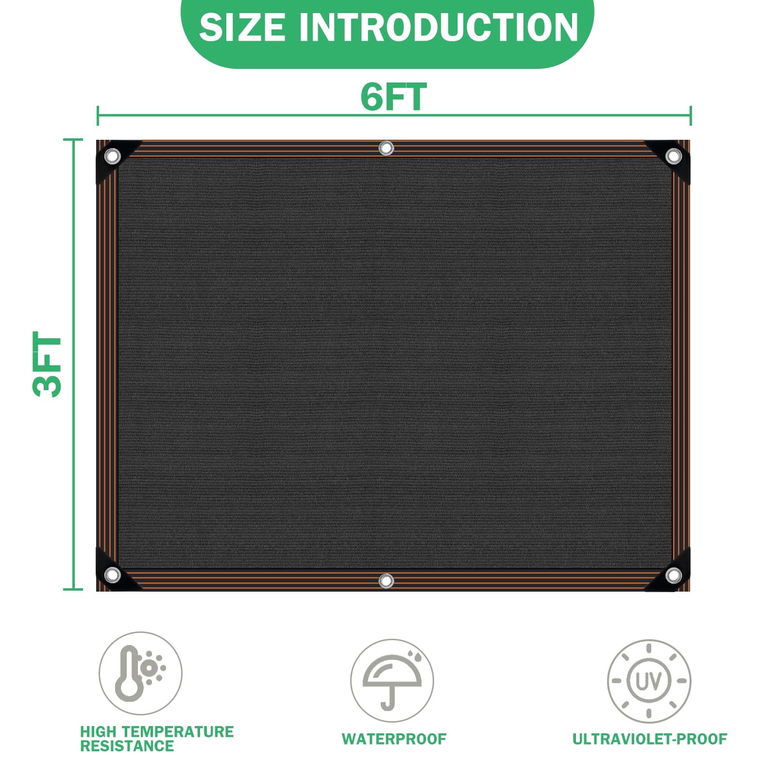 QLOFEI sunblock shade cloth provides sun protection for outdoor seating