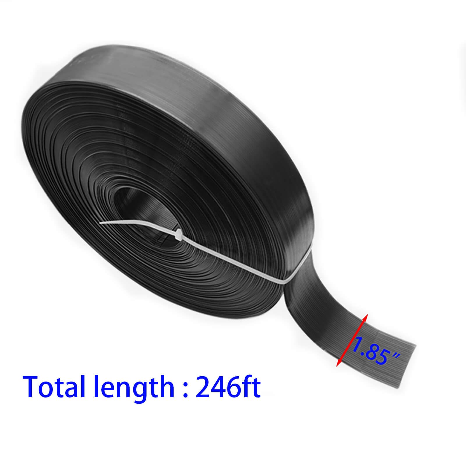 QLVILY privacy slats with 200 buttons in black enable quick tool-free installation.
