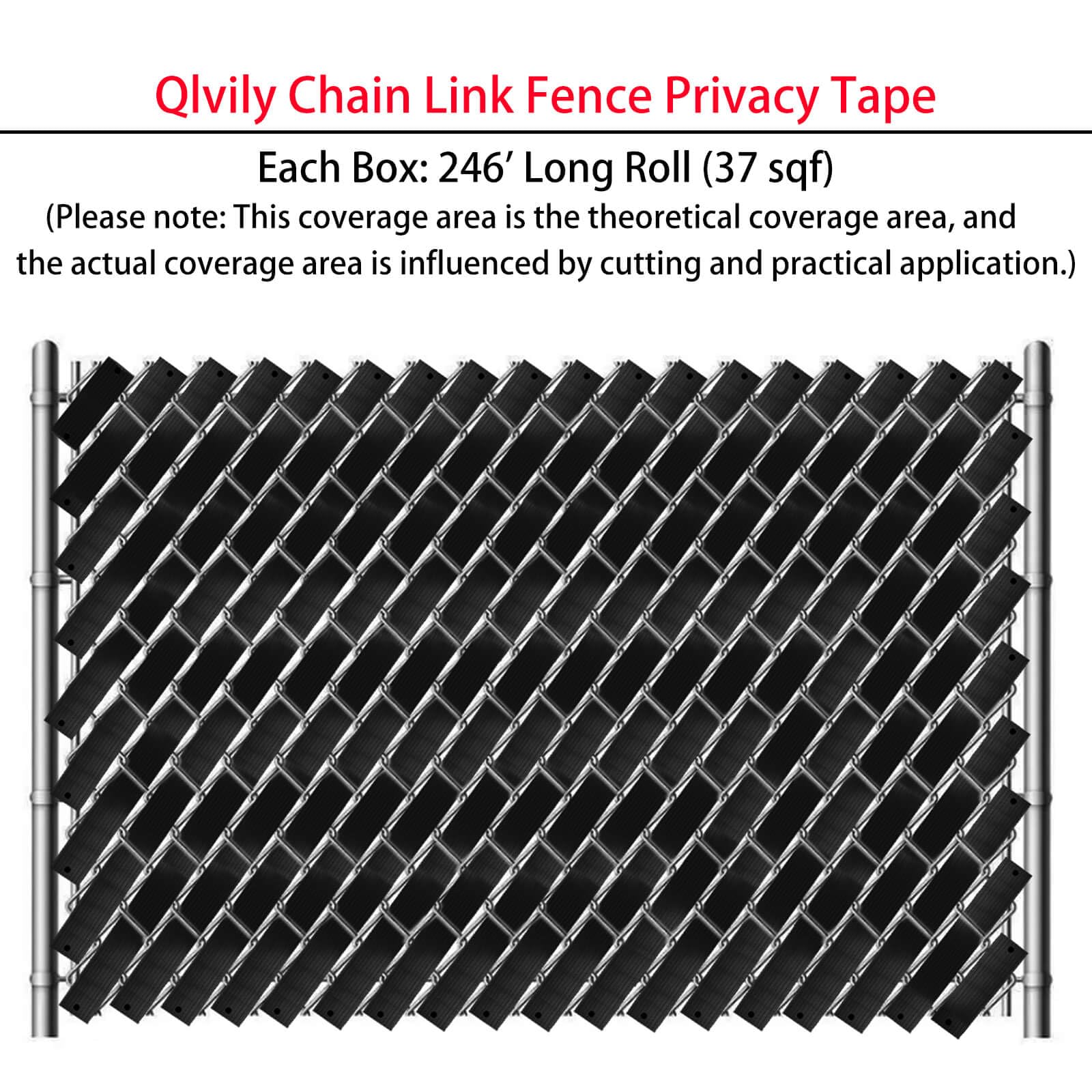 QLVILY puncher included to secure ends on black fence tape for a neat finish.