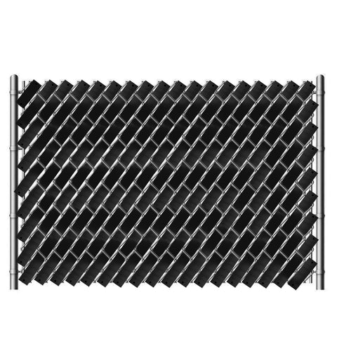 QLVILY sleek black fence tape on wire mesh creates a neat, low-profile look.