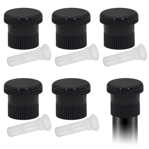 Qmagic spray shut-off nozzle closeup showing durable outdoor-cap design for precise control.