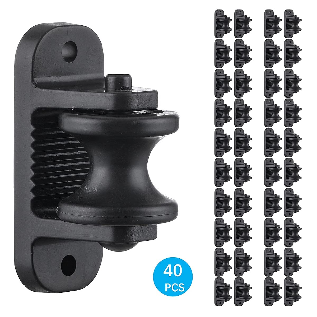 QMARK 40-pack provides ample insulators for long fence runs.