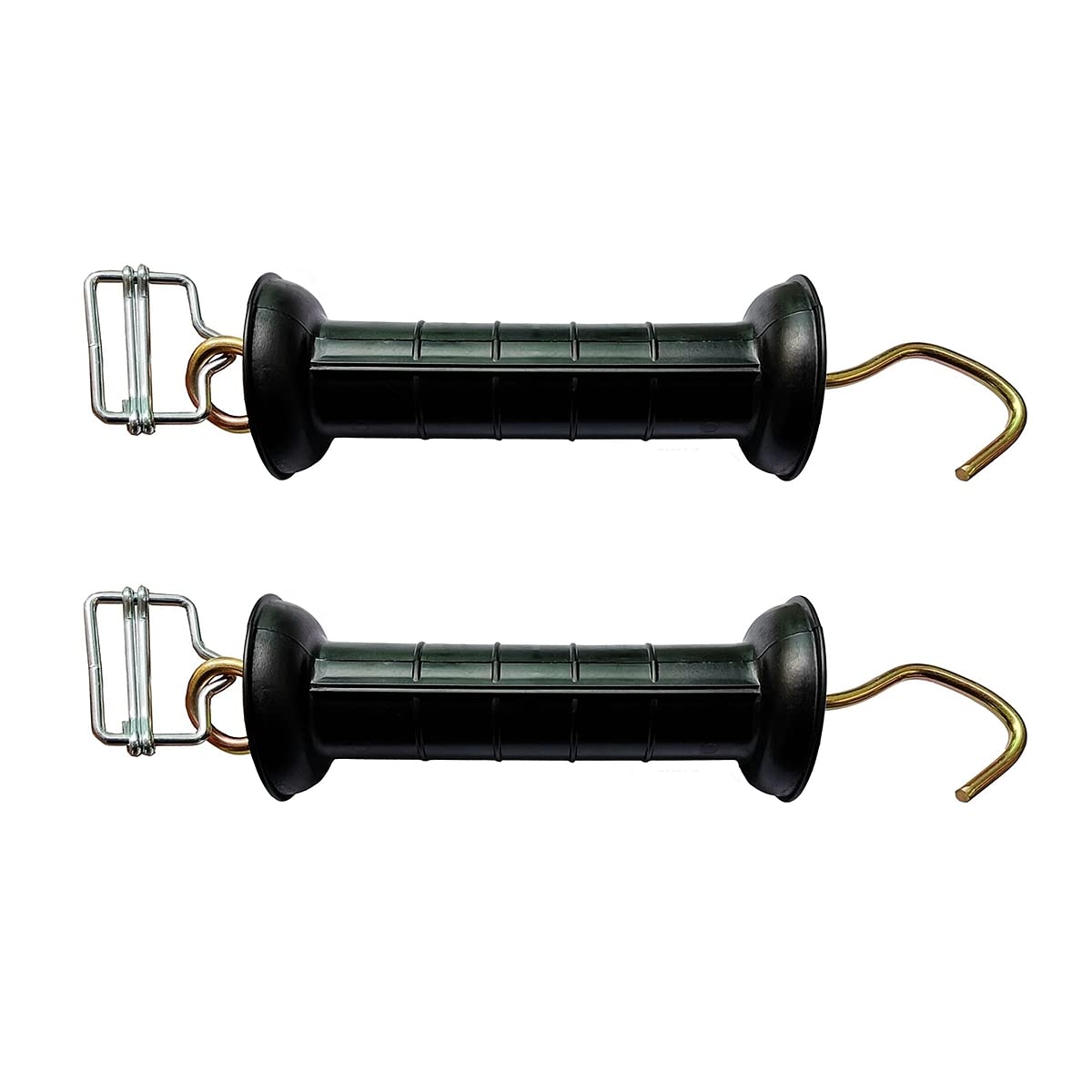Q'mark electric fence gate handle with buckle for easy polytape connection