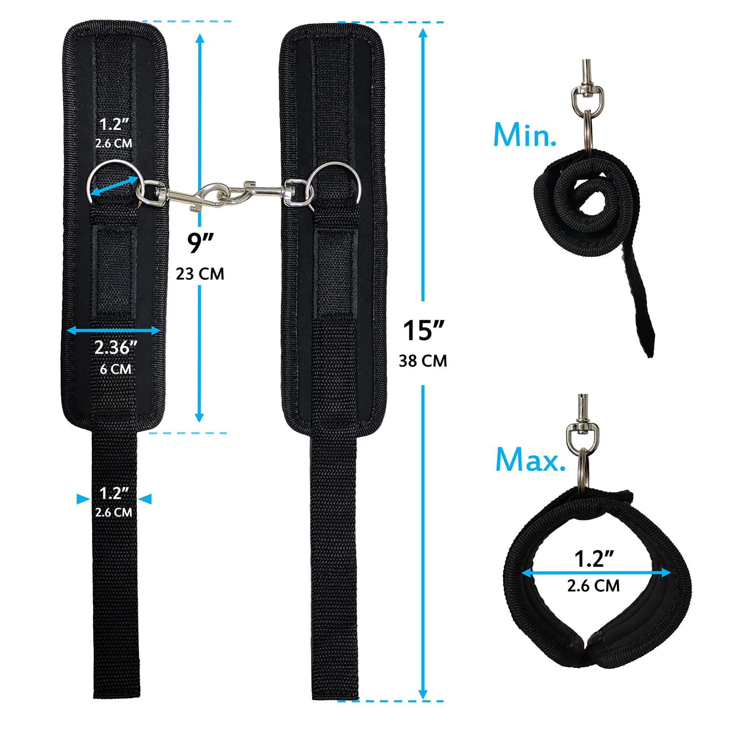 QMARK binding strap set provides secure control for Nigerian Dwarf goats.