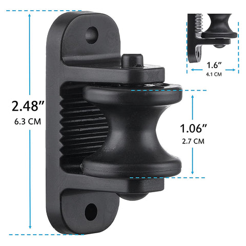 QMARK screw-in installation shown for quick fence setup.
