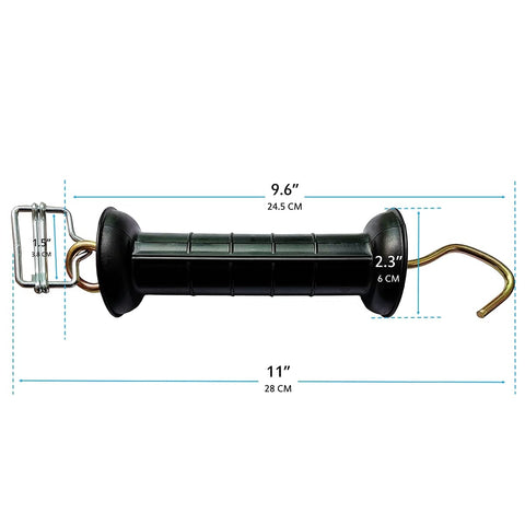 Q'mark gate handle spring mechanism for durable operation