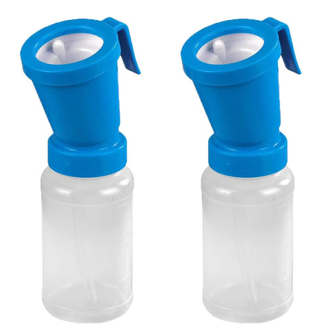 QMARK blue two-pack teat dip cup for pre-milking teat cleaning
