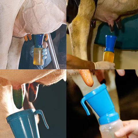 QMARK teat dip cup fits cows, goats, and sheep