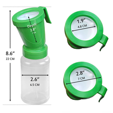 QMARK teat dip cup non-reflow design prevents leaks during handling.
