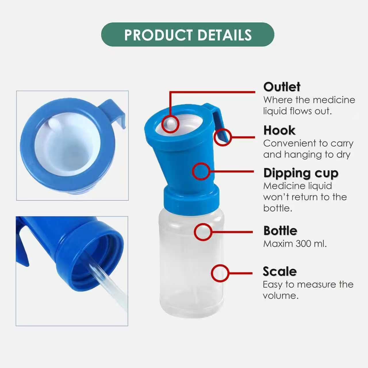 QMARK soft, durable plastic cup is easy to clean
