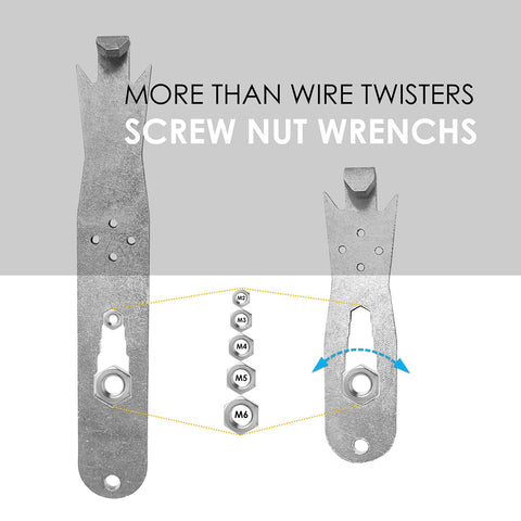 QMARK wire tightener and clip installer for secure wiring