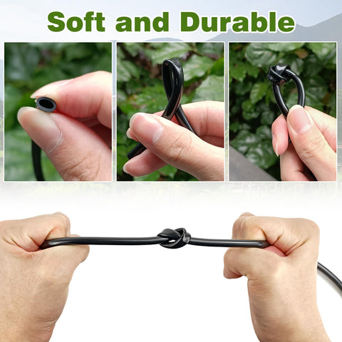 QMET branch-off tubing enables micro-watering for trees, shrubs, and planters.