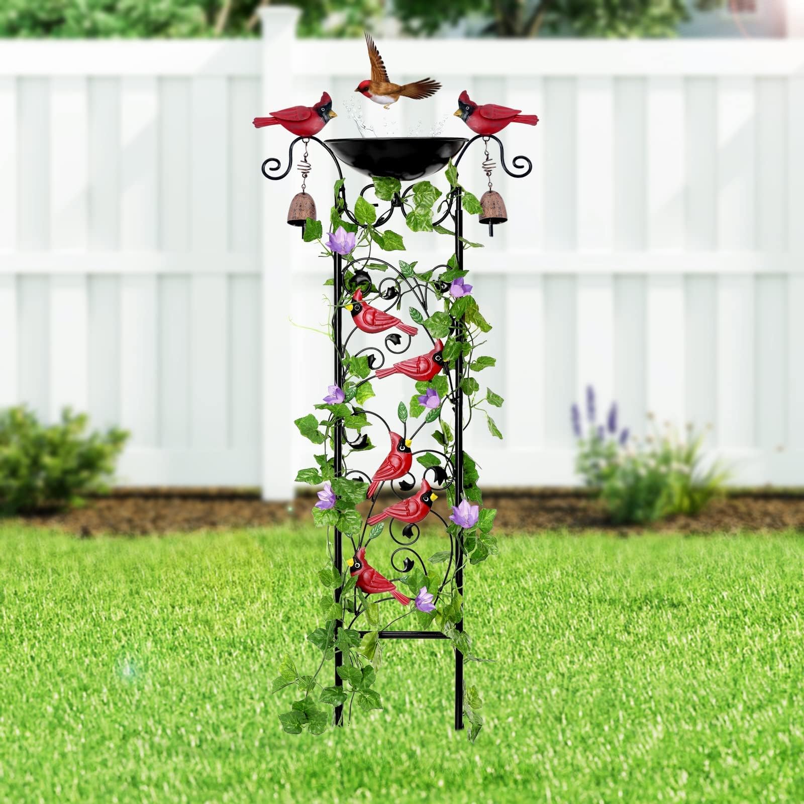 Easy assembly base anchors securely for stable, long-lasting display.