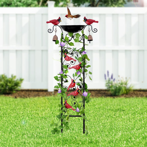 Easy assembly base anchors securely for stable, long-lasting display.