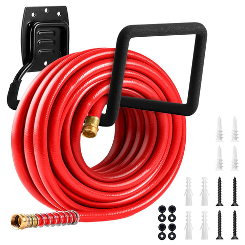 QMSK garden hose holder wall mount keeps hoses tidy and ready for outdoor tasks.