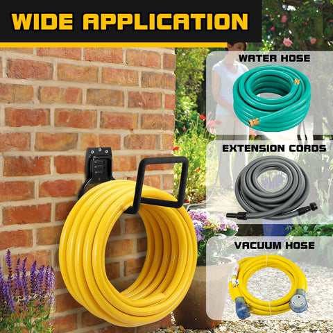 QMSK wall-mounted hose rack durable design saves space and makes access easy.