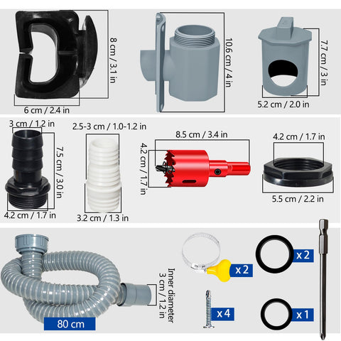 QNFANN rain barrel diverter kit detailed connection highlight sturdy materials and seals.