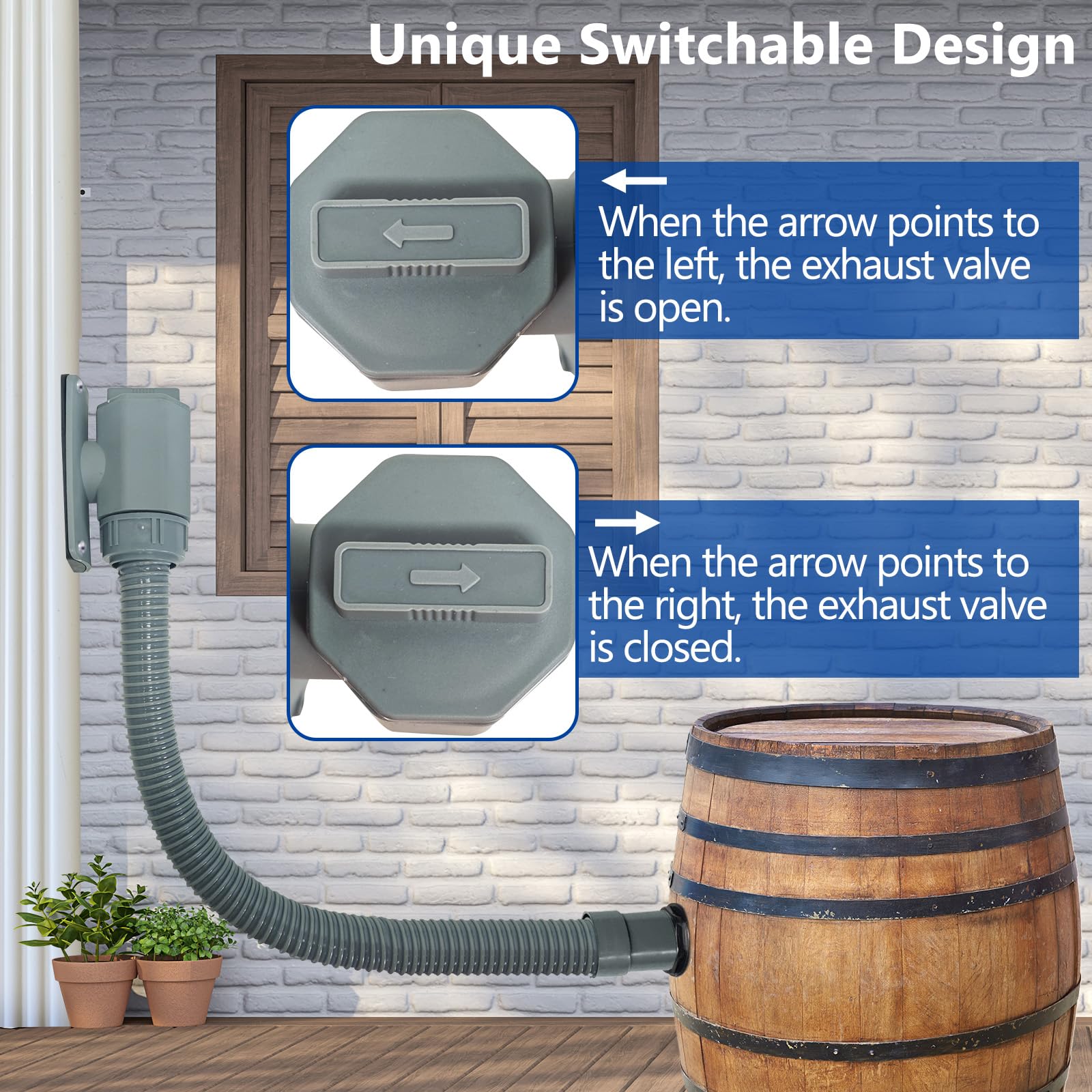 QNFANN extension tube and hose assembly provides flexible watering options.