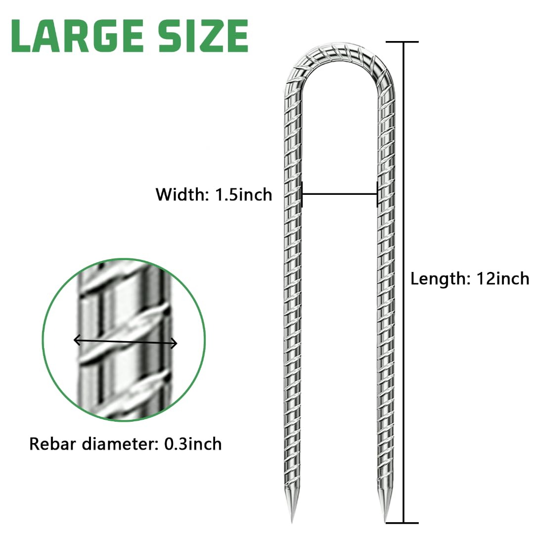QNLONG ground stake shows easy installation for quick campsite setup.