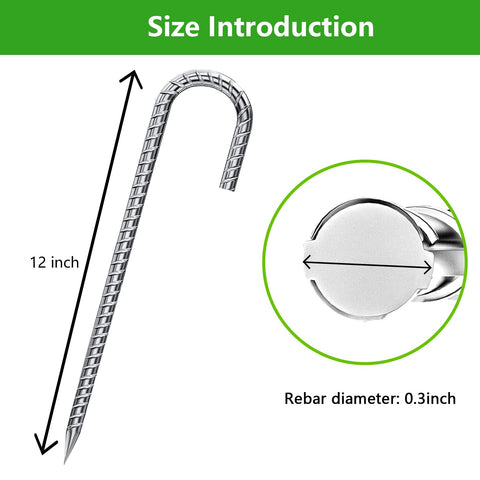 QNLONG stakes with spiral design deliver strong soil grip.