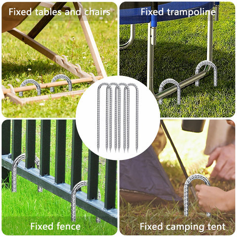 QNLONG stakes with sharp ends ease ground penetration in tough soil.