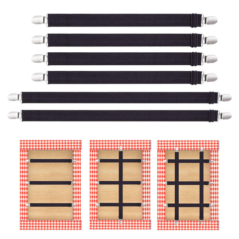 QoeCycth hidden tablecloth clip under table keeps cloth taut